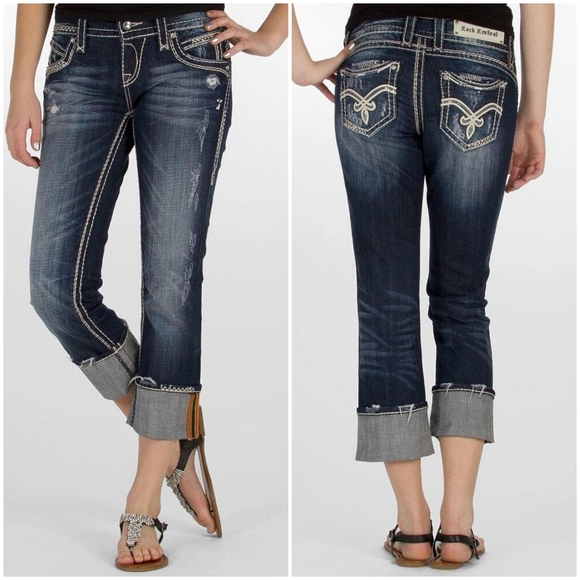 Rock Revival Denim - Rock revival easy capri becky